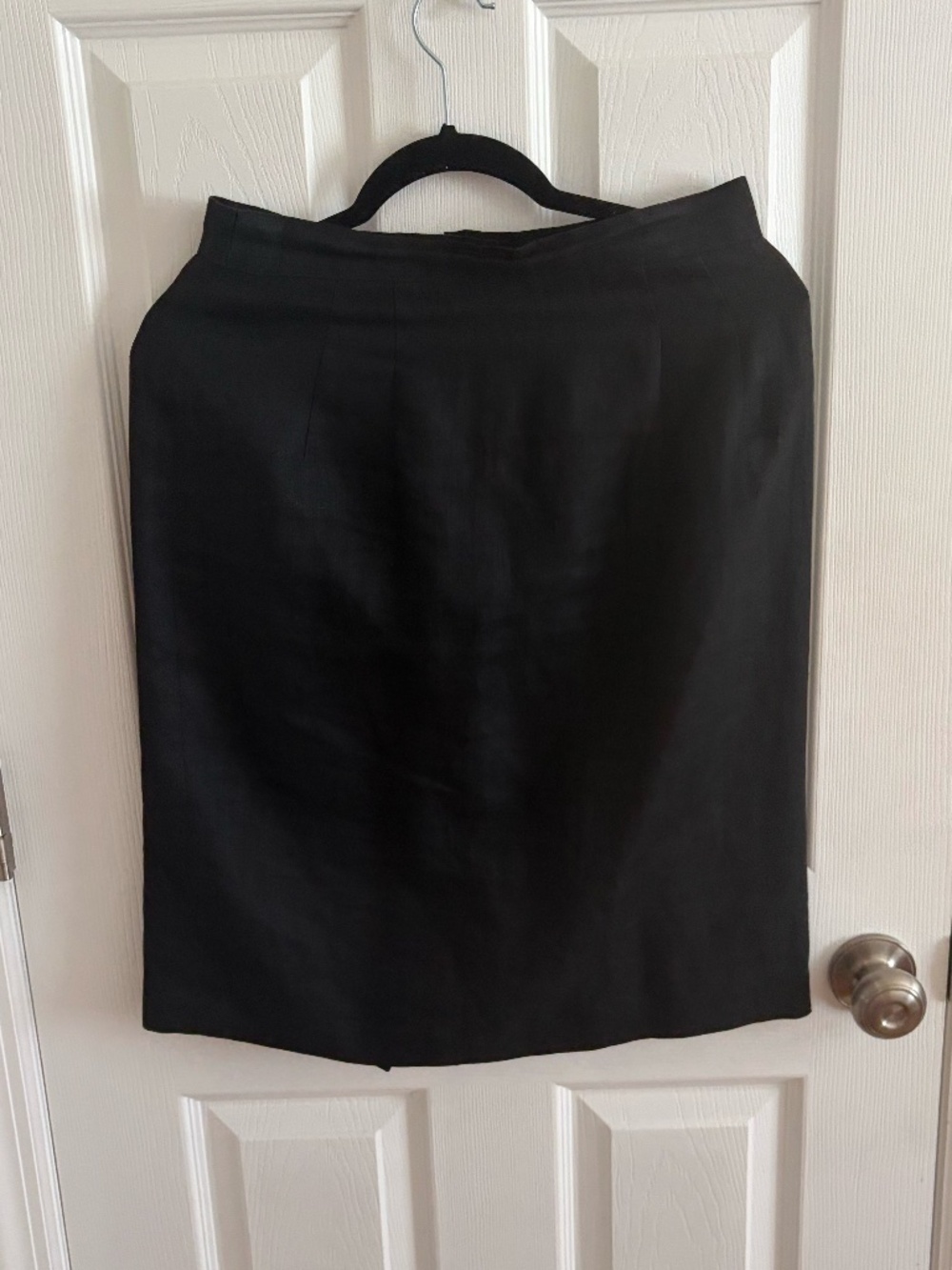 VINTAGE BROOKS BROTHERS WOMENS LINEN BLACK SKIRT SIZE 10